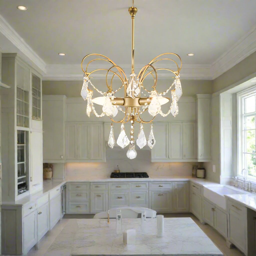 Butterfly Chandelier – Elegant Brass Statement Piece for a Luxurious Living Space