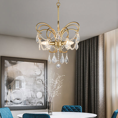 Butterfly Chandelier – Elegant Brass Statement Piece for a Luxurious Living Space