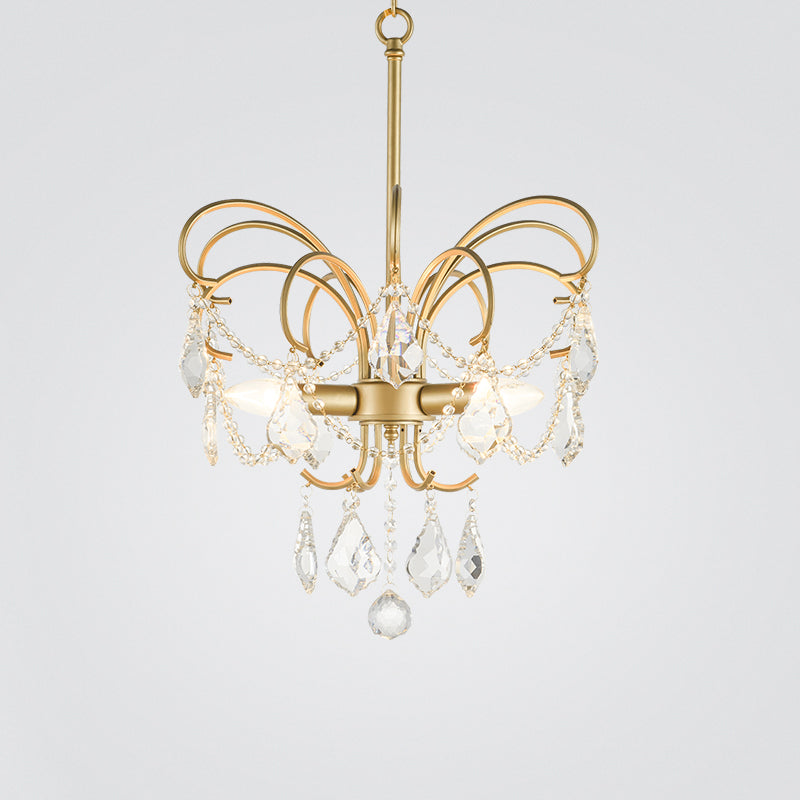 Butterfly Chandelier – Elegant Brass Statement Piece for a Luxurious Living Space