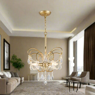 Butterfly Chandelier – Elegant Brass Statement Piece for a Luxurious Living Space