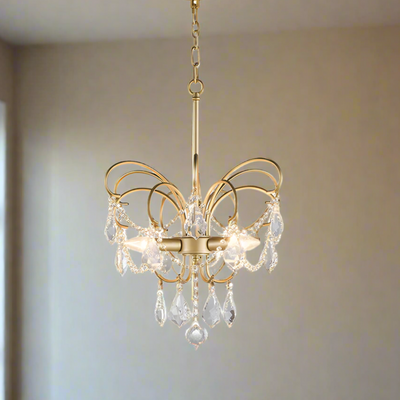 Butterfly Chandelier – Elegant Brass Statement Piece for a Luxurious Living Space
