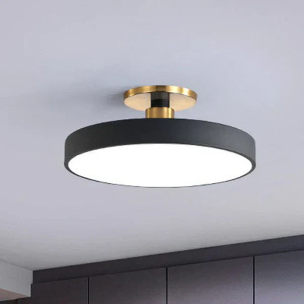Round Recessed Ceiling Light – Nordic Minimalism with Soft LED Glow