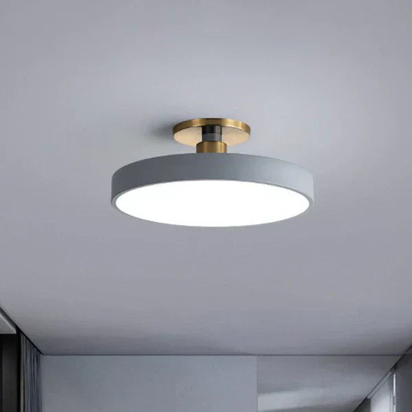 Round Recessed Ceiling Light – Nordic Minimalism with Soft LED Glow
