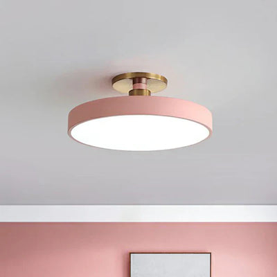 Round Recessed Ceiling Light – Nordic Minimalism with Soft LED Glow