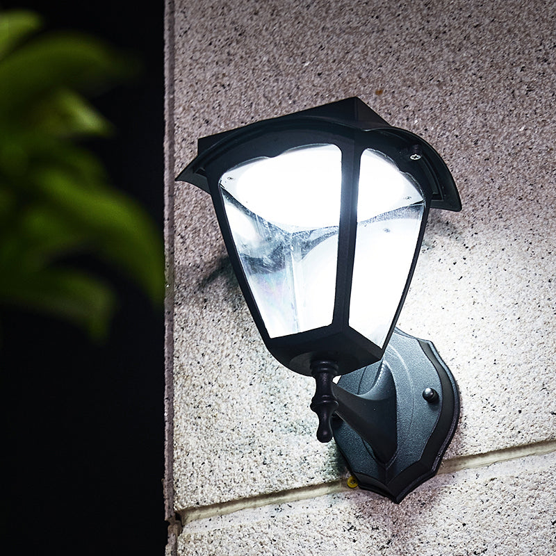 Trapezoid Solar Wall Light – Elegant & Energy-Efficient Outdoor LED Illumination