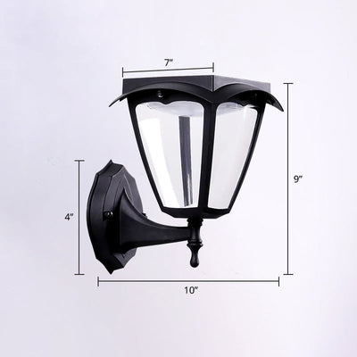 Trapezoid Solar Wall Light – Elegant & Energy-Efficient Outdoor LED Illumination