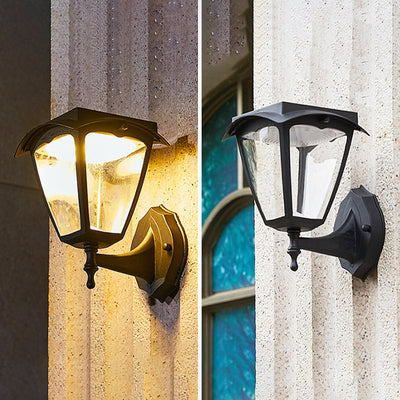 Trapezoid Solar Wall Light – Elegant & Energy-Efficient Outdoor LED Illumination