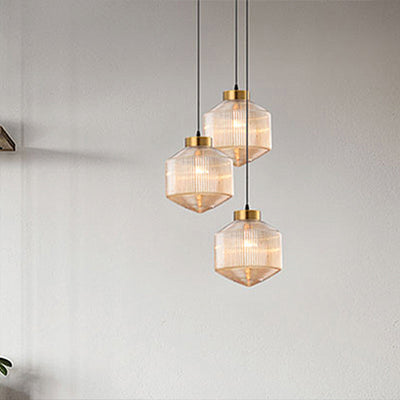 Modernism Drum Pendant Light – Elegant Glass Hanging Fixture
