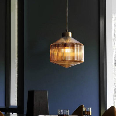 Modernism Drum Pendant Light – Elegant Glass Hanging Fixture