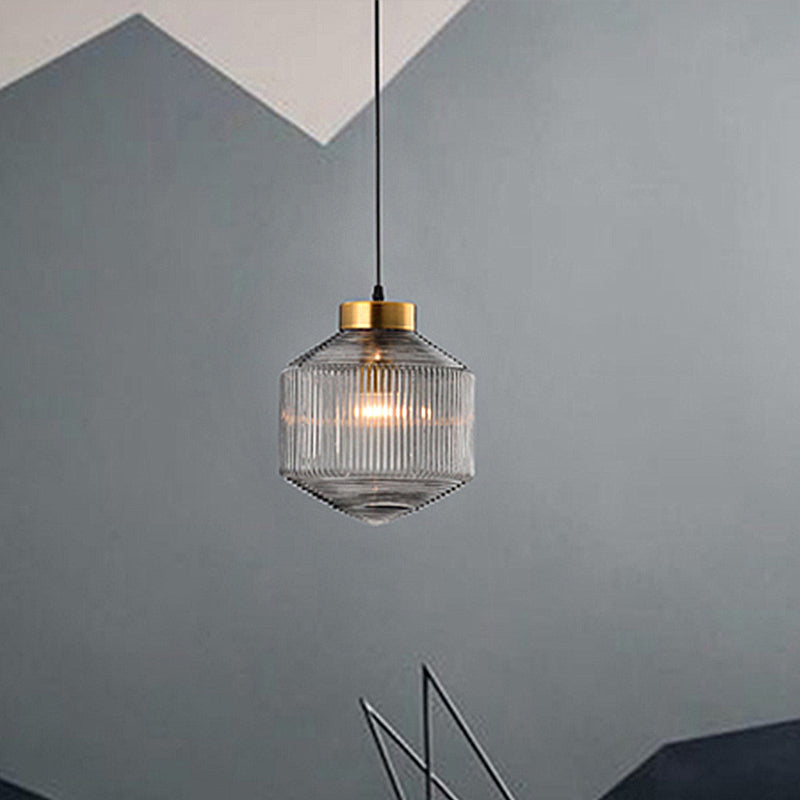 Modernism Drum Pendant Light – Elegant Glass Hanging Fixture