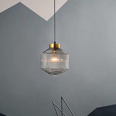 Modernism Drum Pendant Light – Elegant Glass Hanging Fixture