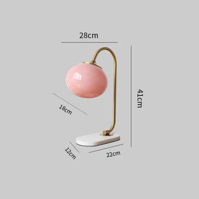 Marshmallow Metal & Glass Table Lamp – Soft Diffused Light for a Cosy Ambience