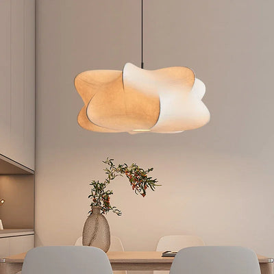 Wabi-Sabi Silk Pendant Light – Embracing Imperfection with Timeless Elegance