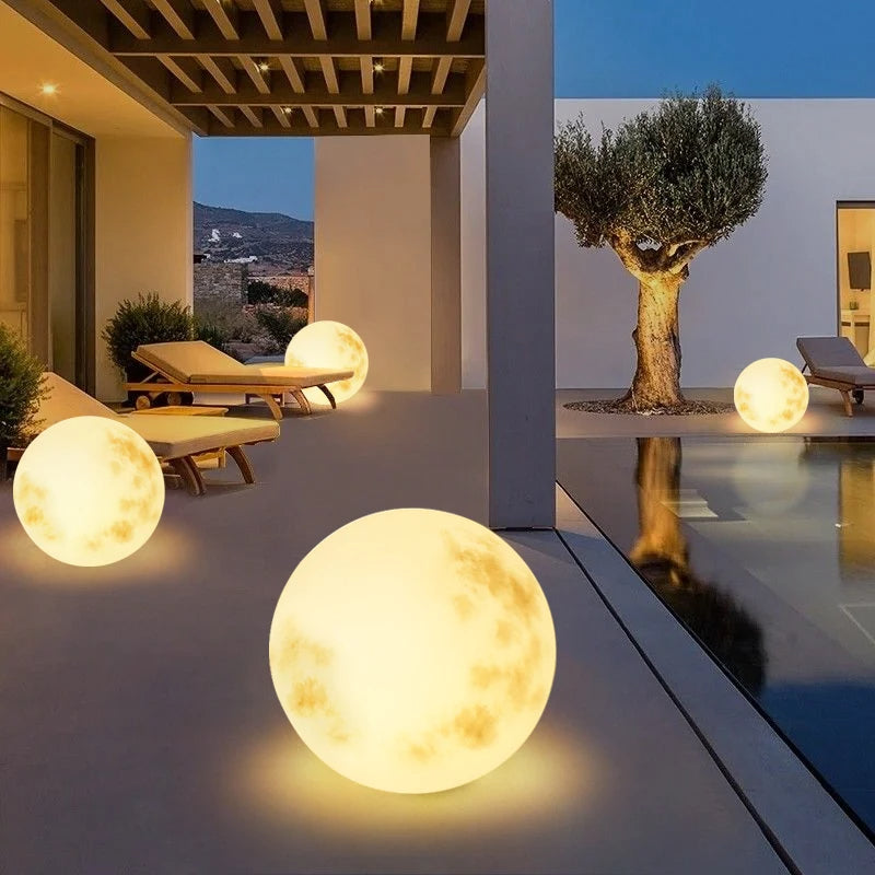 Moonlight Garden Lamp – Enchanting Outdoor Illumination with a Celestial Glow