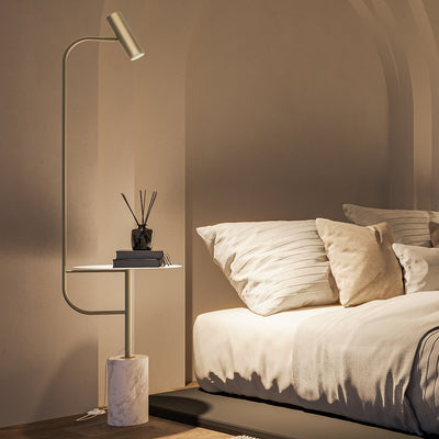 LumiMarble Floor Lamp – Elegant Marble Base with Warm LED Lighting