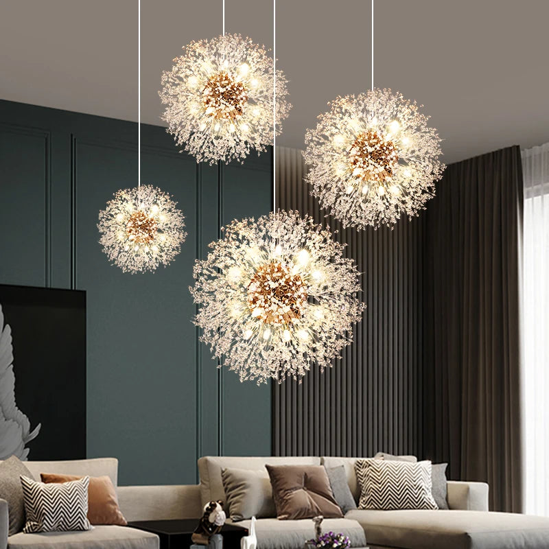 Luxury Crystal LED Chandelier – Elegant Modern Pendant Light