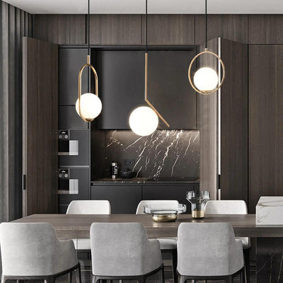 Harmony Glass Pendant Light – Elegant Adjustable Hanging Lamp (E27, 4 Styles, 40W Max)