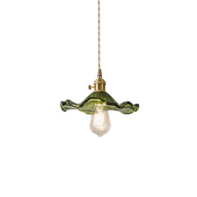 Floral Glass Pendant Light – Elegant LED Hanging Lamp for Sophisticated Interiors