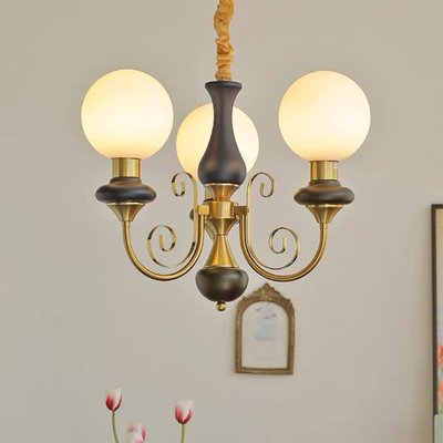 Onyx Chandelier – Elegant Green Glass Lighting for a Sophisticated Ambience
