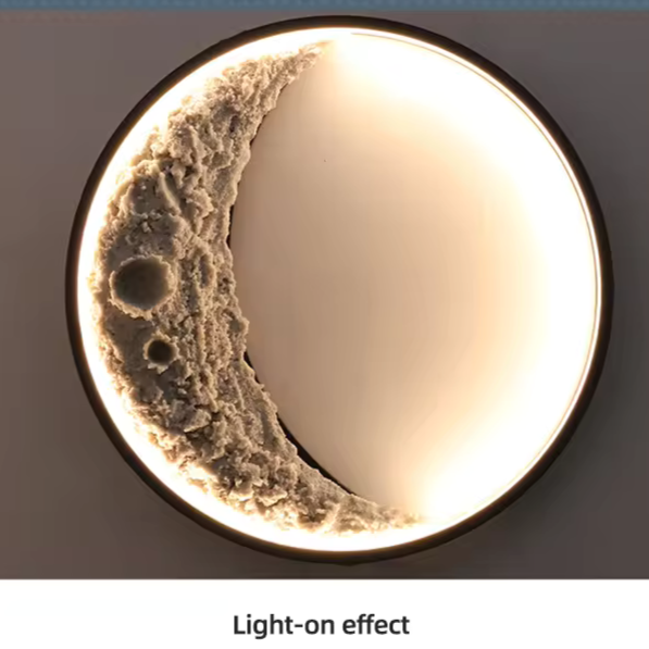 LunaGlow 3D Moon Wall Lamp – Celestial LED Lighting for a Tranquil Ambience