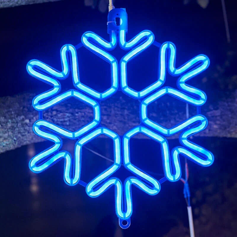 Waterproof LED Snowflake Light – Festive Outdoor Decoration with Copper Wire