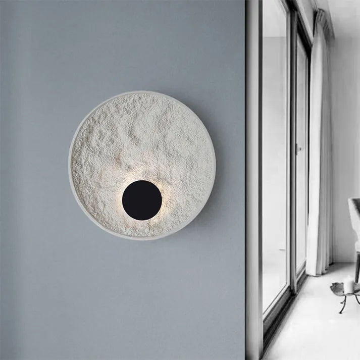 Round Moon Globe Wall Light – Contemporary Elegance with Soft LED Glow