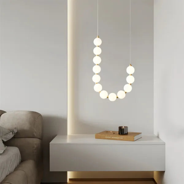 Luxury White Necklace Chandelier – Elegant Jewellery-Inspired Lighting