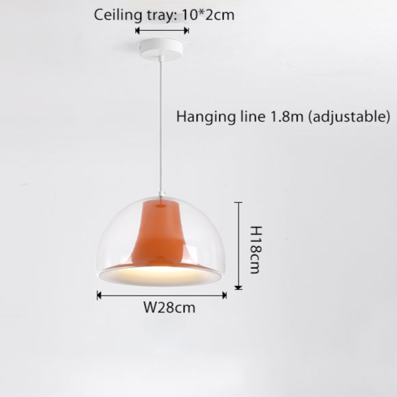 Jellyfish Glass Pendant Light – Elegant Bauhaus-Inspired Hanging Lamp (E27, LED Compatible)