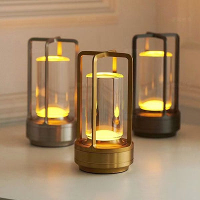 CrystalGlow Luxury Lamp – Wireless Rechargeable LED Light with Elegant Crystal Diffuser