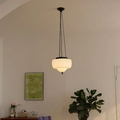 Moderne weiße Minimalist"Modern White Minimalist Pendant Light – Elegant & Adjustable Design"en Pendelleuchte