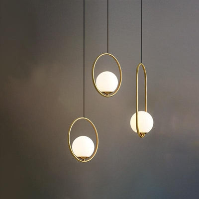 Harmony Glass Pendant Light – Elegant Adjustable Hanging Lamp (E27, 4 Styles, 40W Max)