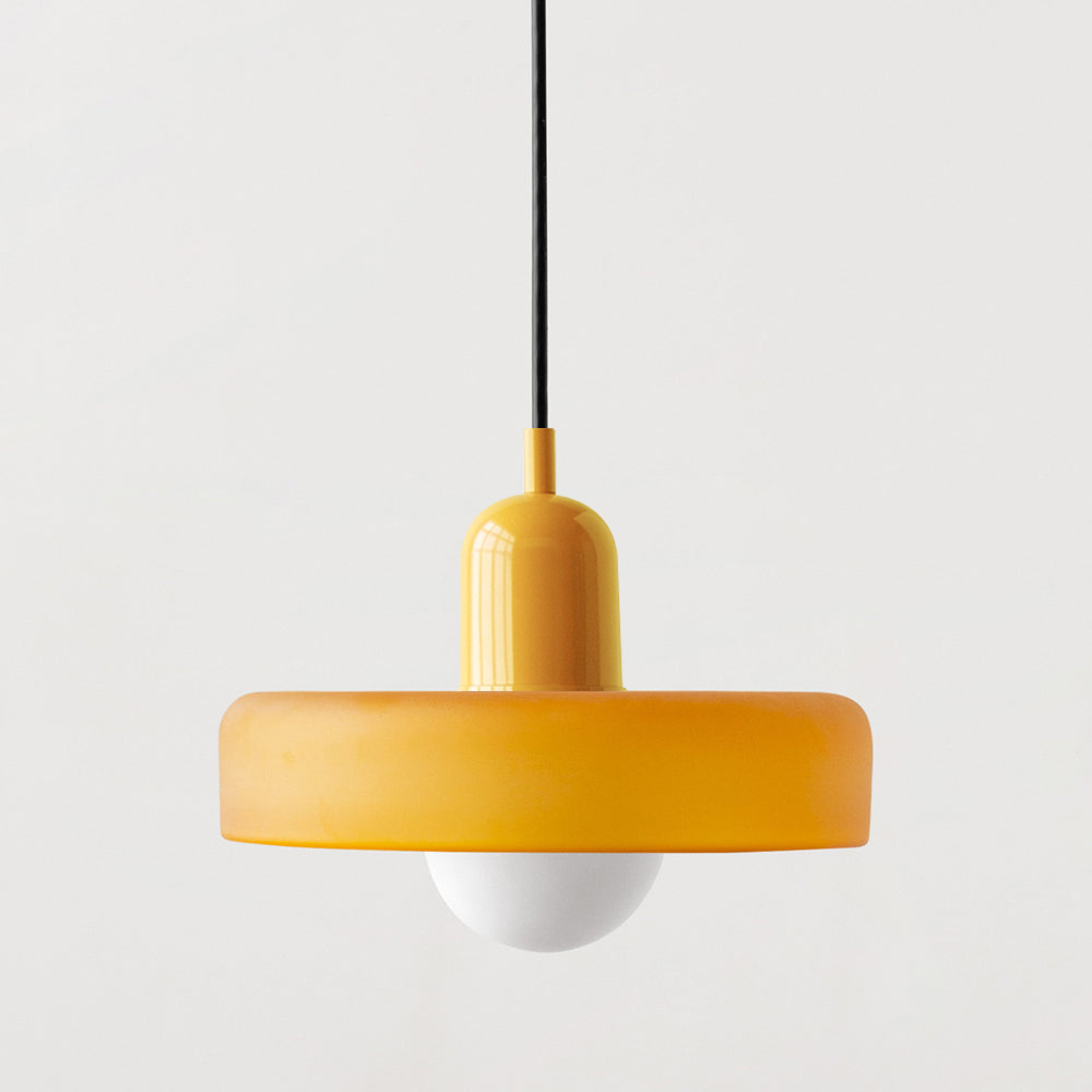 Bauhaus Pendant Light – A Timeless Fusion of Stained Glass & Modern Functionality