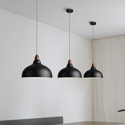 Scandinavian Wood & Metal Pendant Light – Modern Nordic Elegance