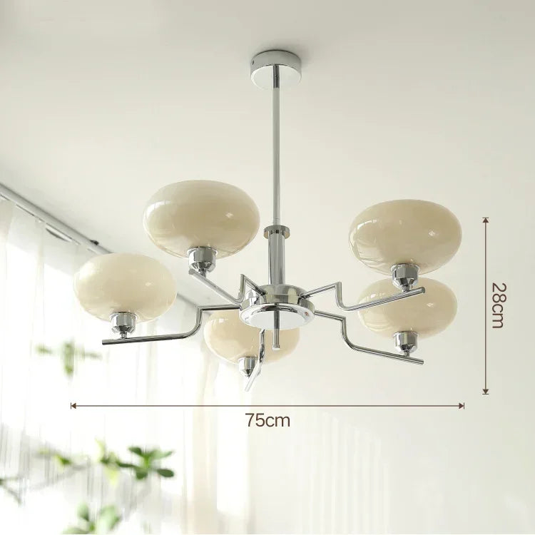Bauhaus Medieval Ceiling Lamp – Retro Nordic LED Chandelier