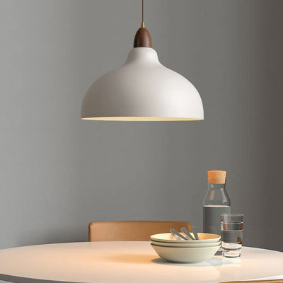 Scandinavian Wood & Metal Pendant Light – Modern Nordic Elegance