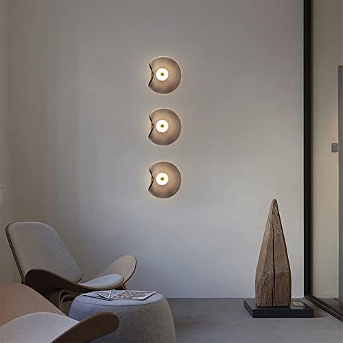 Modern Decorative Wall Light – Amber Smoked Glass & Metal Design