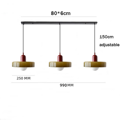 Simple Bauhaus Pendant Light – Minimalist Glass Hanging Lamp for Modern Interiors
