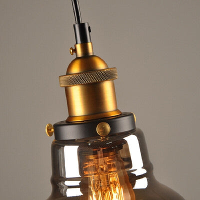 Antique Glass Pendant Light – Vintage Art Deco Hanging Lamp