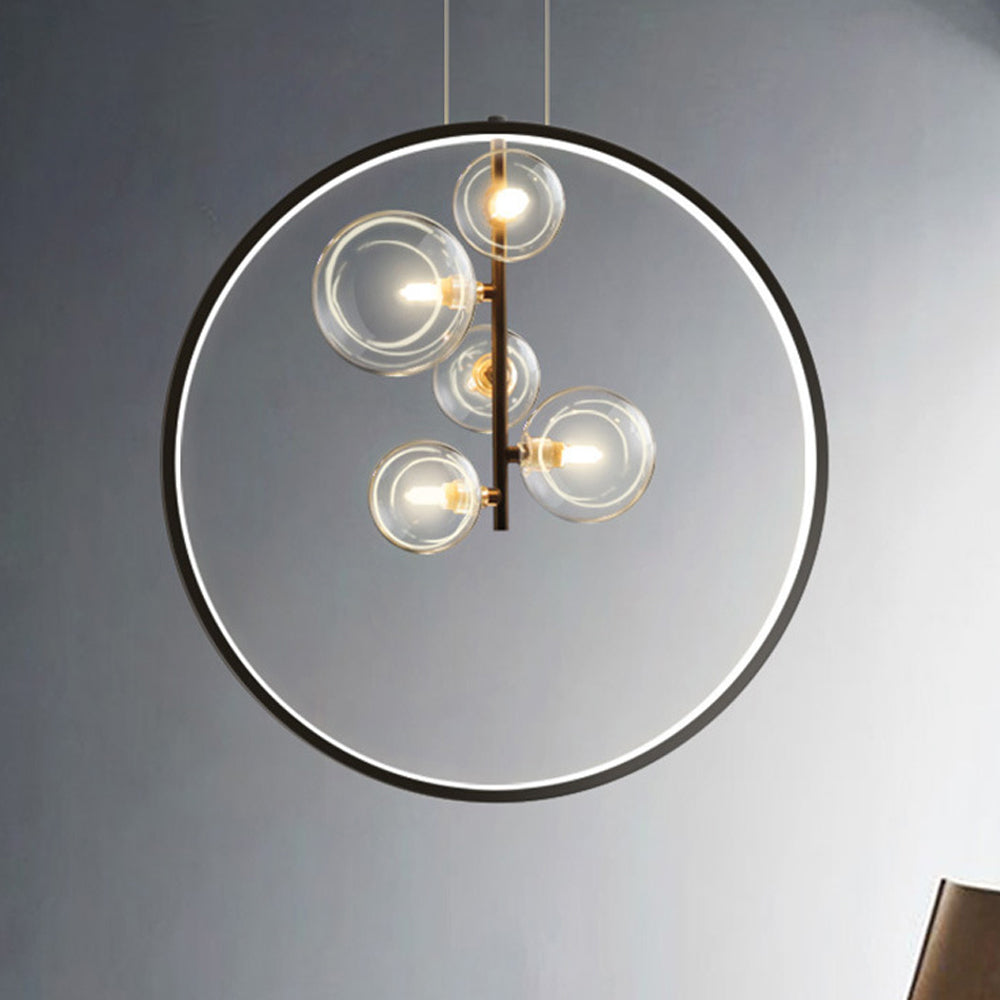 Modern Glass Pendant Light – Elegant Industrial Design for Stylish Interiors