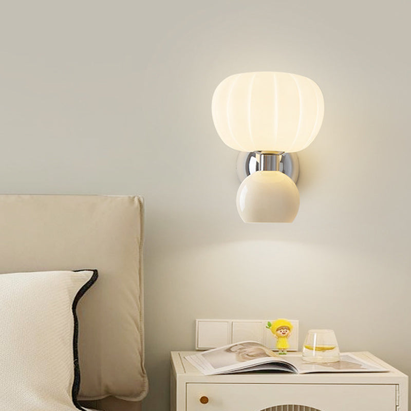 Modern LED Wall Lamp – Elegant Cream Finish for Soft Ambient Lighting