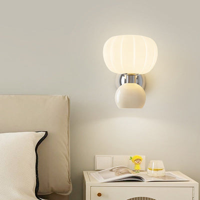Modern LED Wall Lamp – Elegant Cream Finish for Soft Ambient Lighting