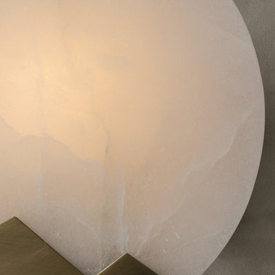 Nordic Minimalist Marble Wall Light – Elegant Brass & Marble Accent Lighting