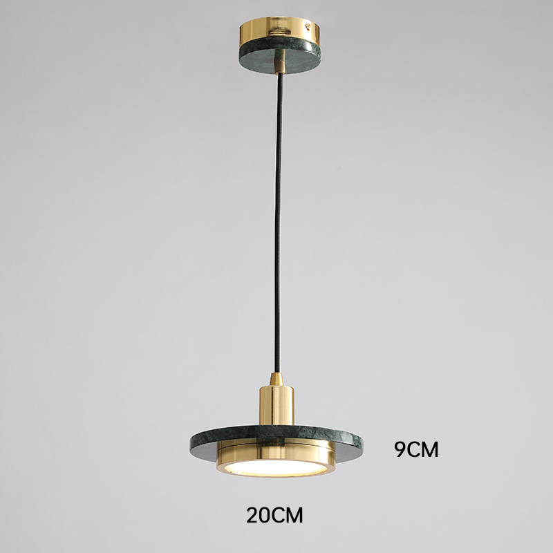 Modern Minimalist Marble Pendant Light – Elegant LED Ceiling Lamp