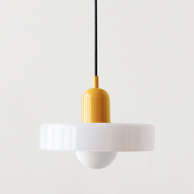 Bauhaus Pendant Light – A Timeless Fusion of Stained Glass & Modern Functionality