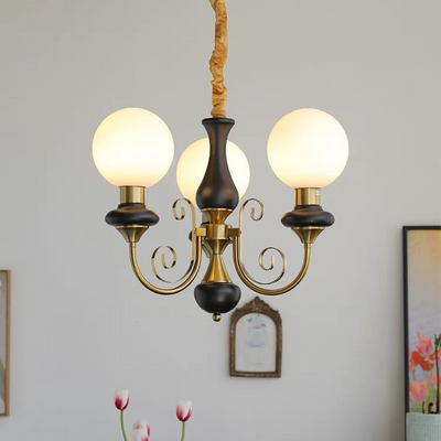 Onyx Chandelier – Elegant Green Glass Lighting for a Sophisticated Ambience