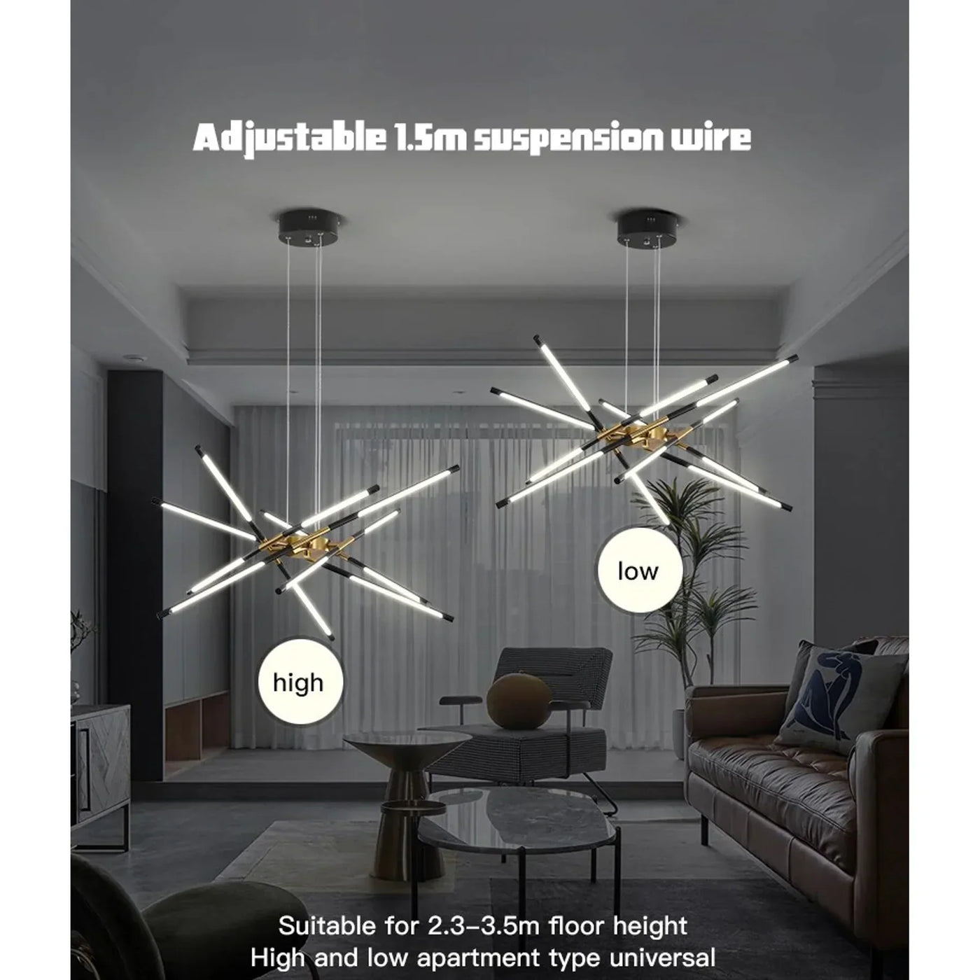 Spider Chandelier – Modern Industrial Ceiling Light for a Bold Statement