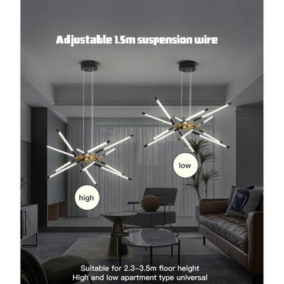 Spider Chandelier – Modern Industrial Ceiling Light for a Bold Statement