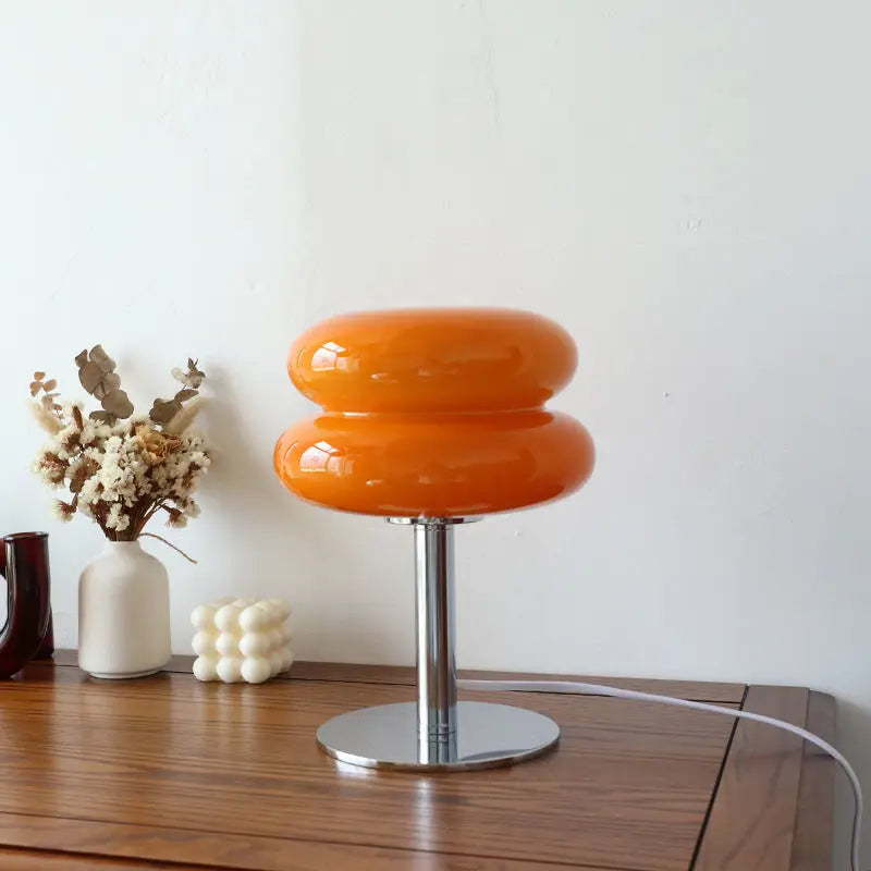 Italian Bauhaus Table Lamp – Wireless & Dimmable Retro-Inspired Lighting