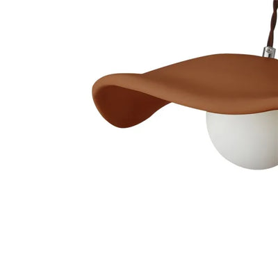 Wabi-Sabi Lotus Leaf Pendant Light – Minimalist Elegance for Dining Spaces
