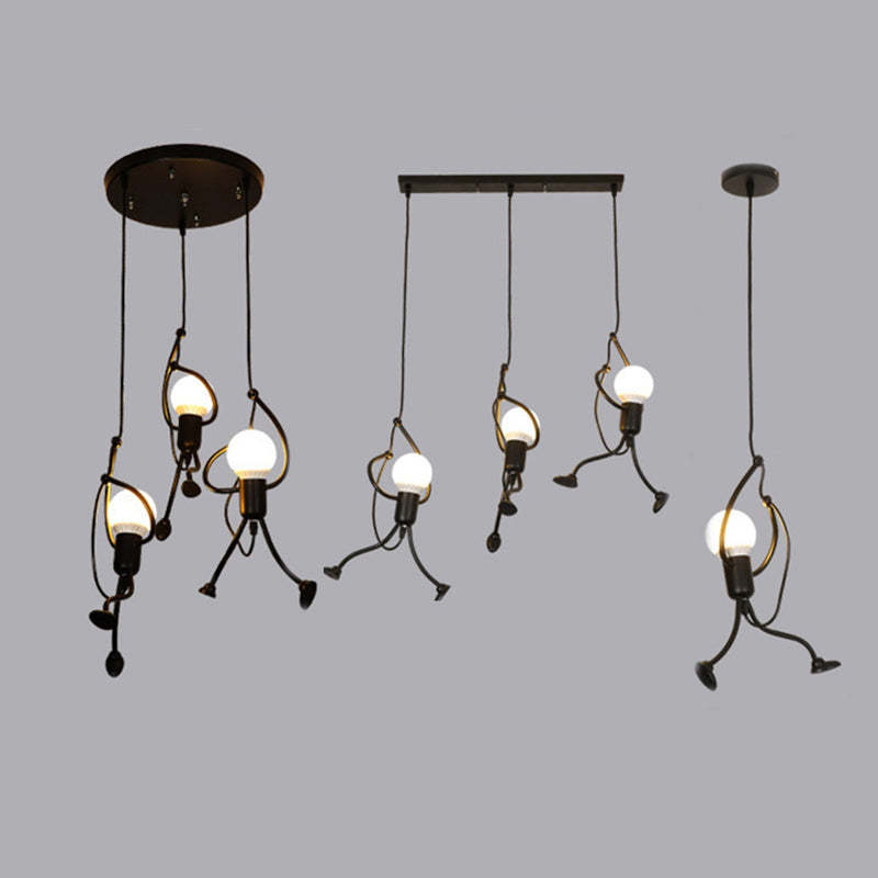 Retro Metal Pendant Light – Playful and Adjustable Design for a Unique Ambiance